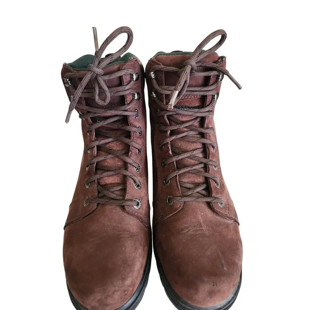 Wolverine Manawa Mens leather work boots sz 10M oil resistant construction